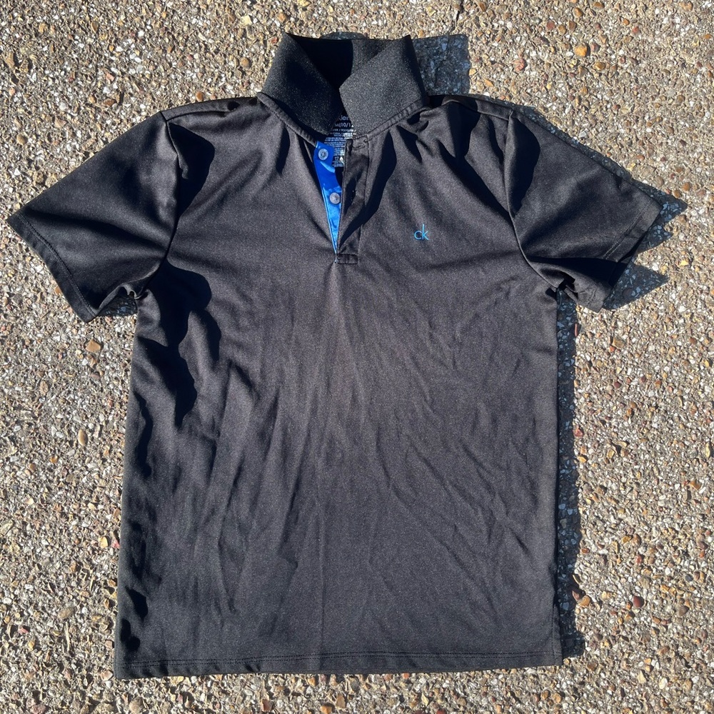 Calvin Klein Black Polo Shirt for Men